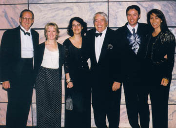 J. Brooks Joyner, Linda Rajcevich, Janet Farber, Kevin McCarthy, Bruce Crawford and Lora Davis at the end of a great night. 