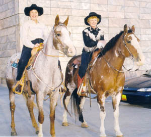 Sally Queal and her Horses.