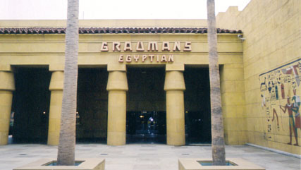 Outside the American Cinematheques' Egyptian Theater. 