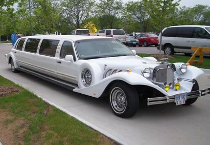 the limo arrives
